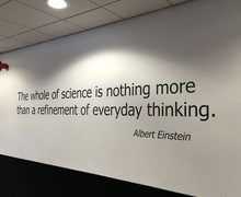 Wall quote science