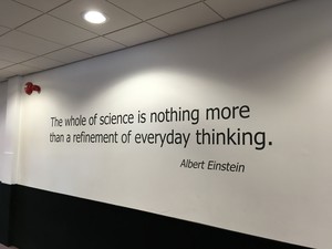 Wall quote science